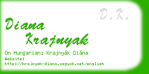 diana krajnyak business card