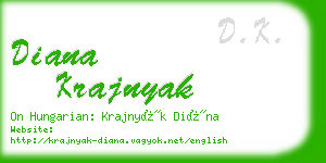 diana krajnyak business card